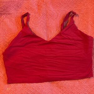 Altheta Red V-Neck Sports Bra
